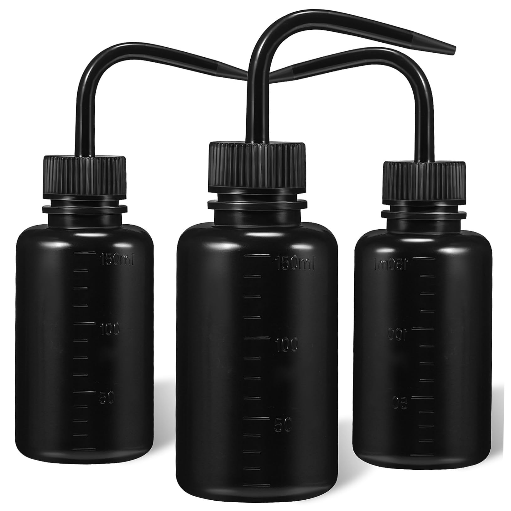 FRCOLOR 3 Pack Large Squeeze Bottle 150ml Plastic Wash Bottles for Plants Tattoos Spray Water Bottle Unique Lid for Easy Use