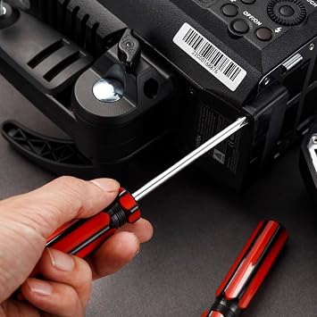 Household Hand Tools, Tool Set - 7 Piece by Trimate, Set Includes – Hammer, Screwdriver Set, Pliers (Tool Kit for The Home, Office, or Car) (Red)