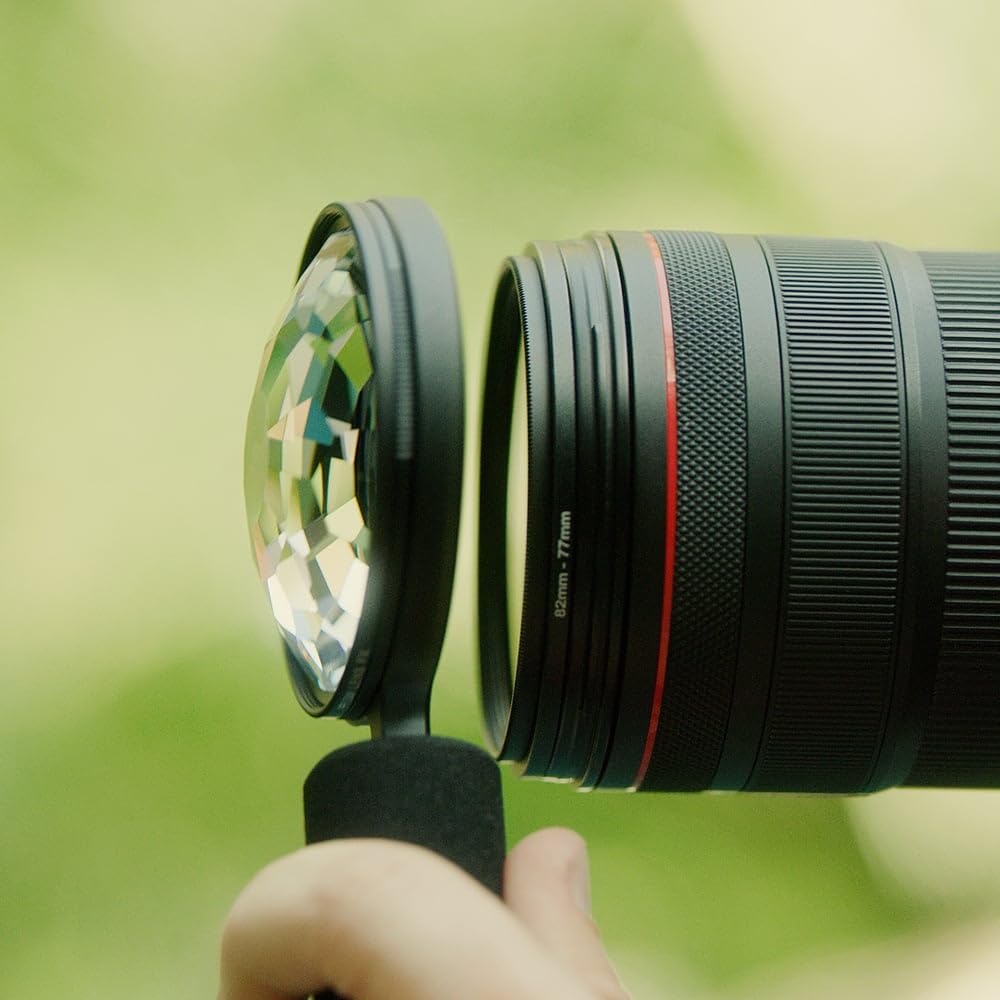 Prism Lens FX Adaptador de filtro Freeform | Anillo montado patentado de 82 mm con rosca de 1/4-20 | Ve a mano o monta filtros FX para una creatividad infinita (filtro y mango no incluidos)