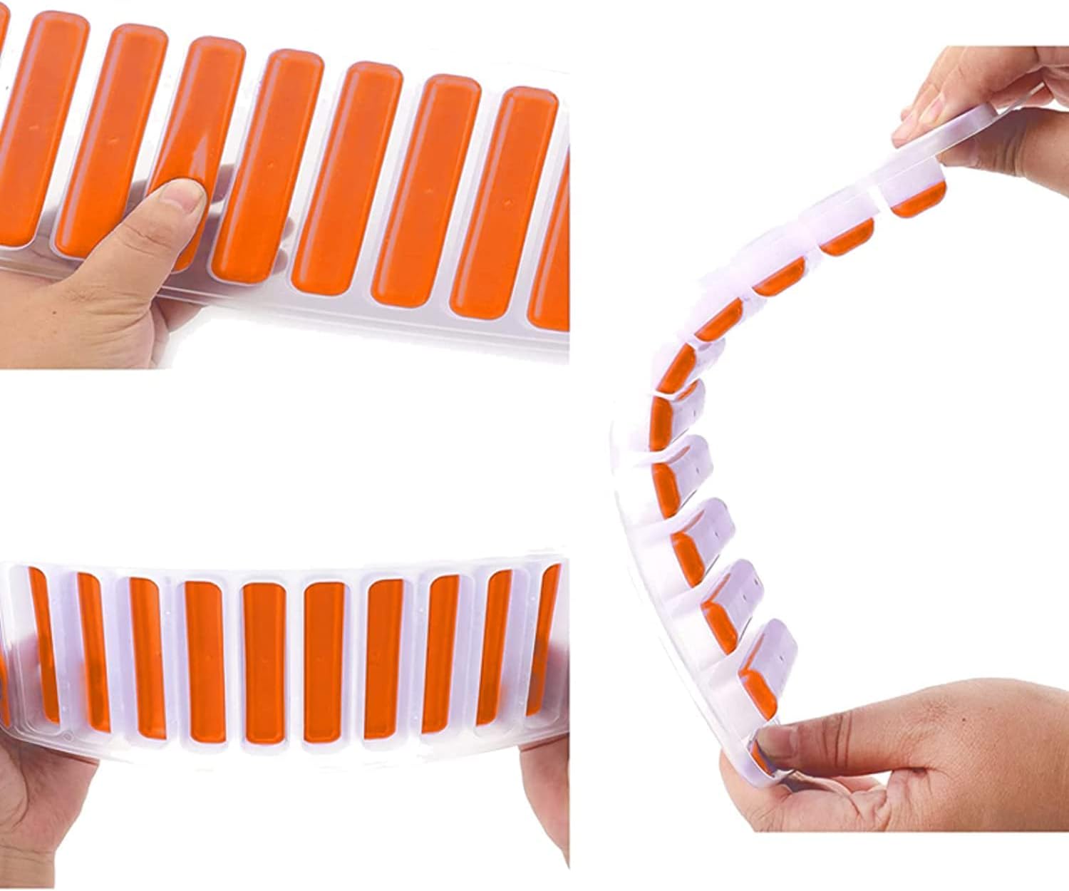 Lot de 1 Bac à Glaçons en Silicone avec Couvercle - Facile à démouler pour Whisky, Cocktails, et Boissons Froides - Image détaillée