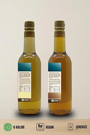 Şekersiz (Sugar Free) Vanilya * Fındık Aromalı Kahve Şurubu 2 Li Set -750 ml X 2 Ad