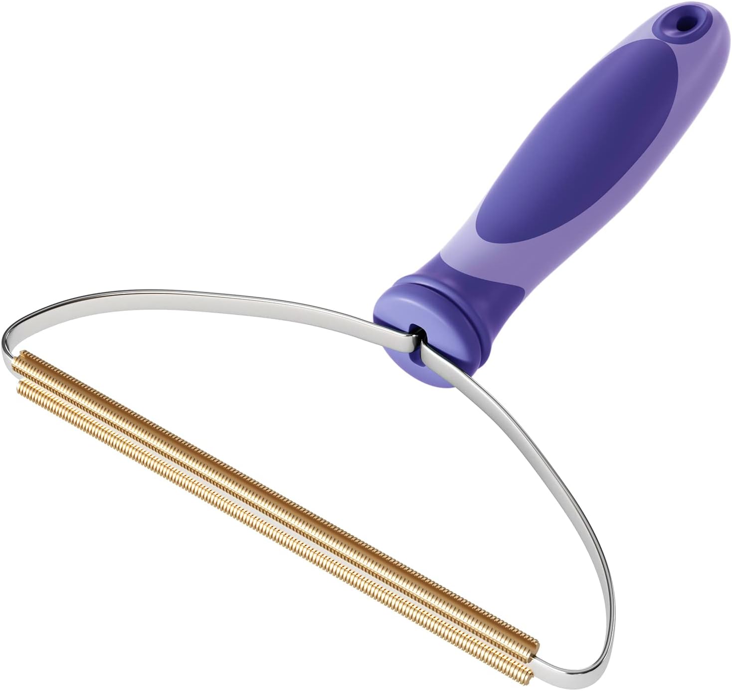 Pet Hair Remover, Dog Cat Hair Remover, Lint Cleaner Pro, Fur Removal Tool, Portable Carpet Scraper, Fuzz Rollers Hairball Shaver Brush for Carpets, Car Mat, Couch, Pet Bed, Furniture & Rug - Purple