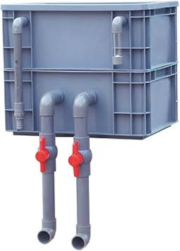 Filter Box,Fish Tank Ponds Aquarium Filter Box, DIY External Fish Pond Water Circulation System & Turnover Drip Box- Aquarium Filters, For Clean Water Movement