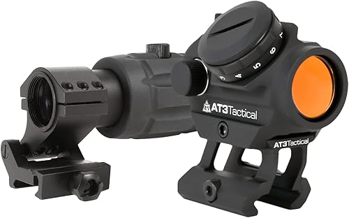 AT3 Tactical RD-50 Red Dot Sight + 3X RRRDM Kit combo de lupa de punto rojo