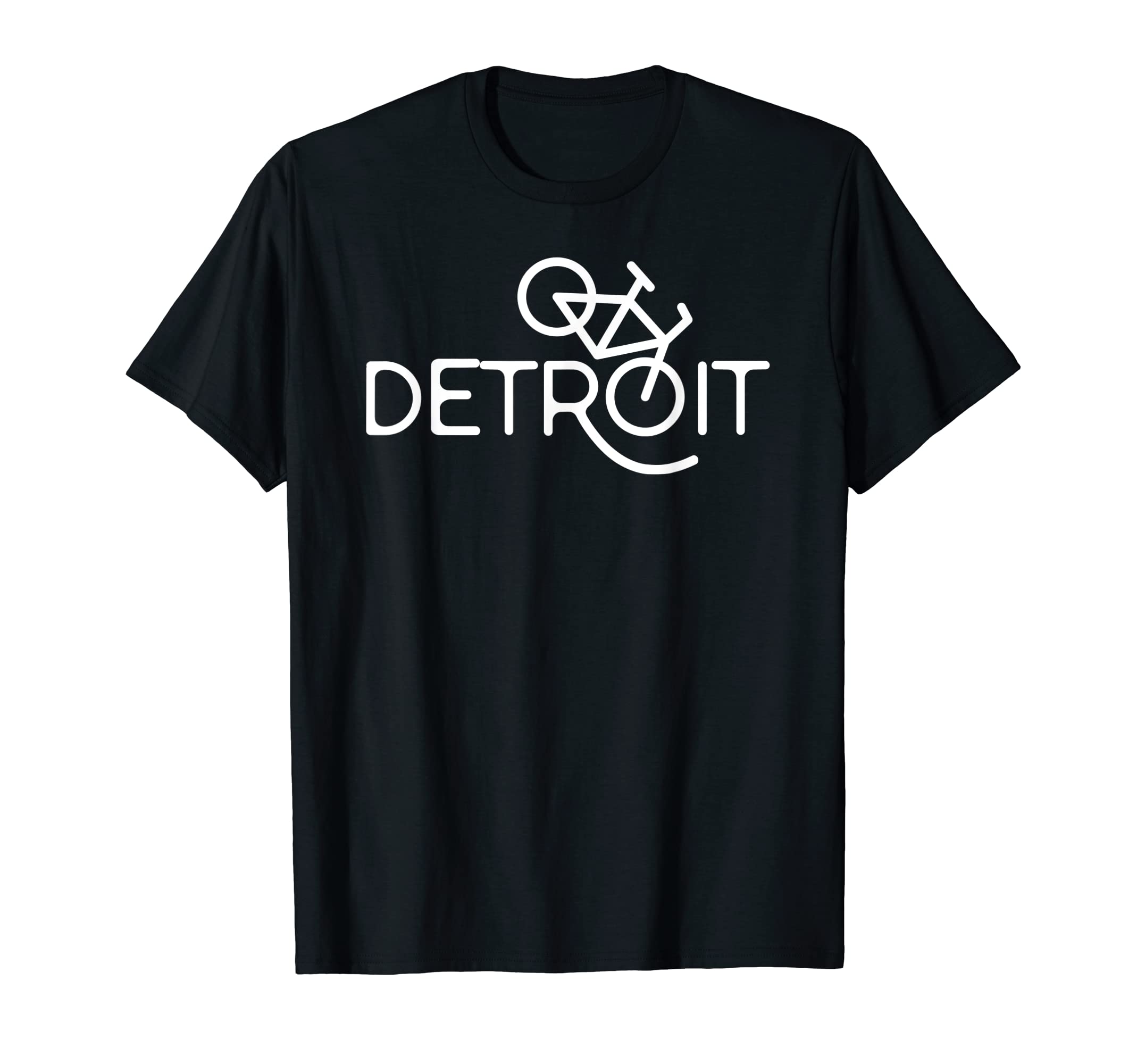 Detroit Michigan Bike Shirt Cyclist Gift Bicycle T-Shirt T-Shirt