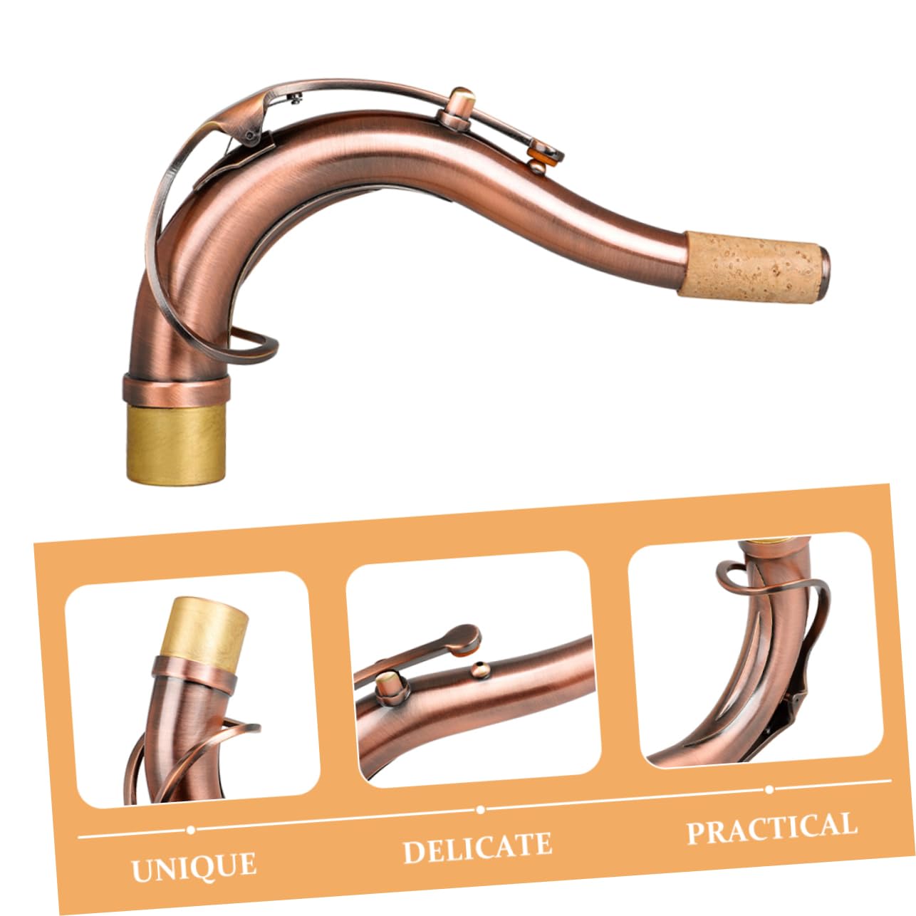 BESTonZON Sax Bend Neck Contralto Sax Collo Kit Di Sostituzione Sax Contralto Sassofono Contralto Collo Contralto Bend Nec Sassofono Collo Sassofono Contralto Accessori