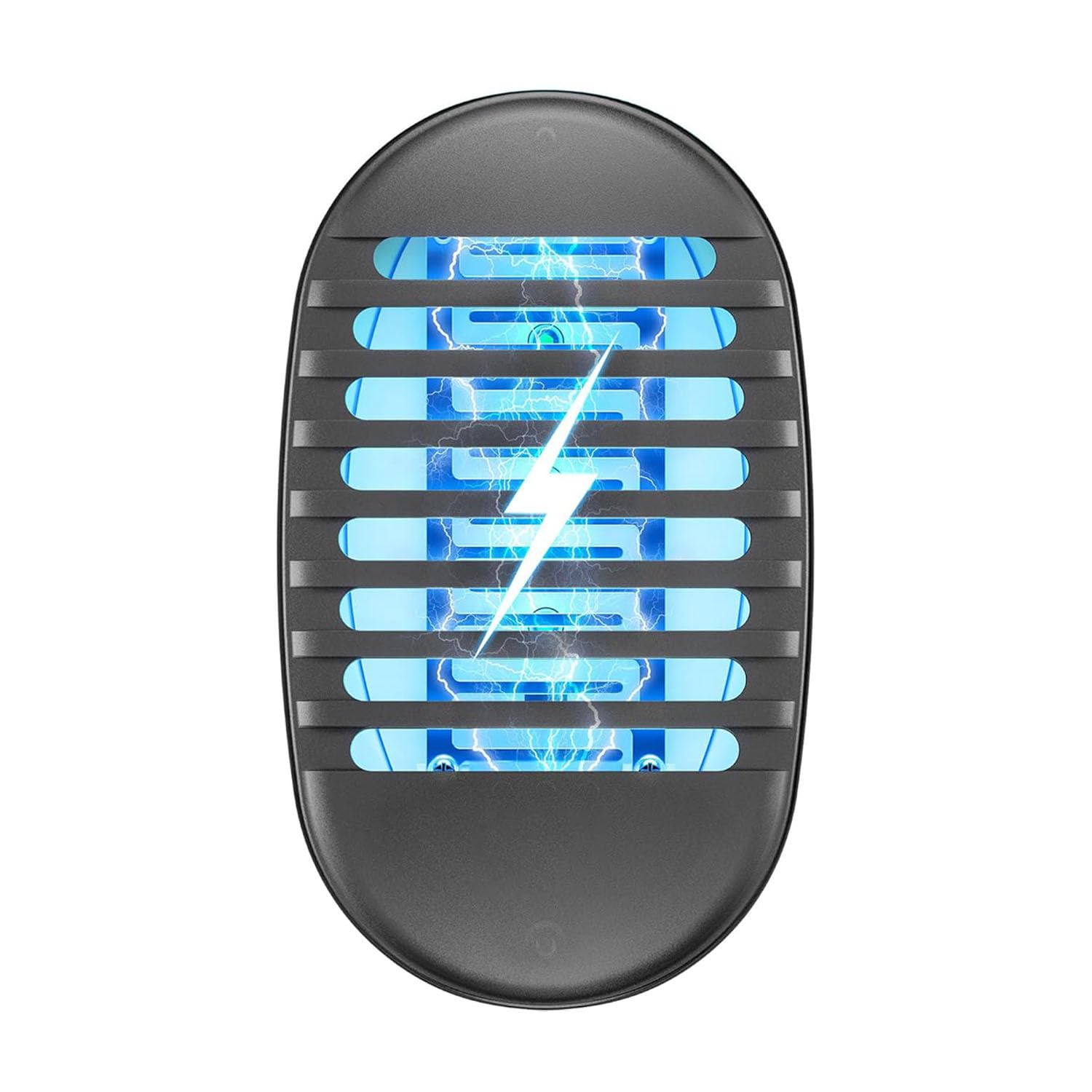 Ultrasonic Pest Repeller, Indoor Bug Zapper Plug in, Electronic Mouse Repellent, Pest Control with Blue Lights for Mice, Cockroaches, Ants, Fly, Mosquitoes, Rodent, Harmless to Pet Human, 1 PCS Black