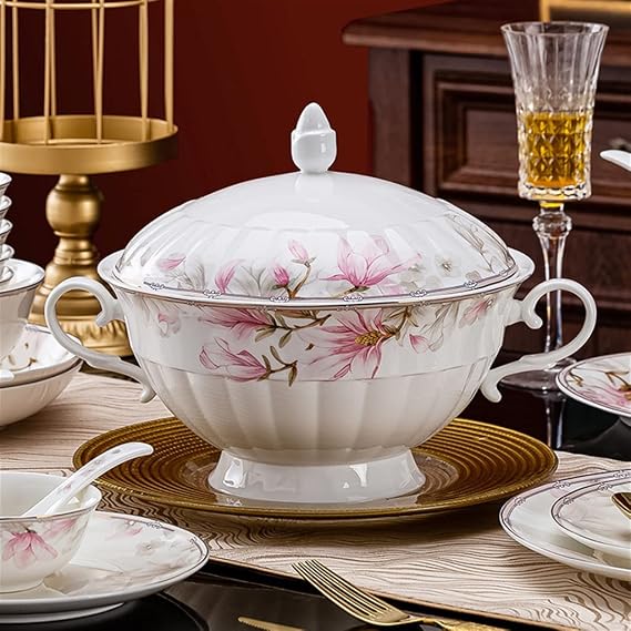 Home Combination Bone Porcelain Tableware Ceramic Set