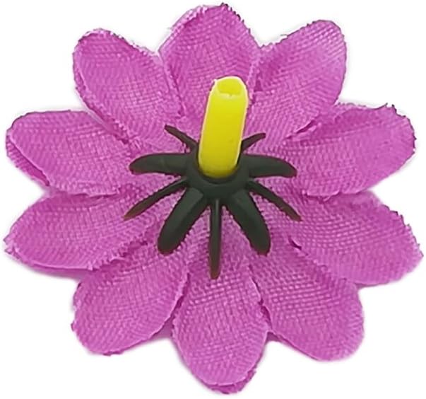 Artificial Daisy Flower Heads 100pcs Fake Gerbera Petals Light Purple for DIY Garland Craft Birthday Indoor Outdoor Party Easter Bonnet - Image 5