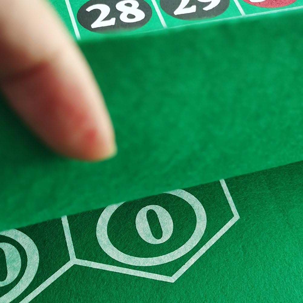 Tapis De Table De Jeu De Casino en Feutre pour Roulette, Tapis De Jetons De Roulette Enroulable, Équipement De Divertissement, Tapis De Jeu De Société
