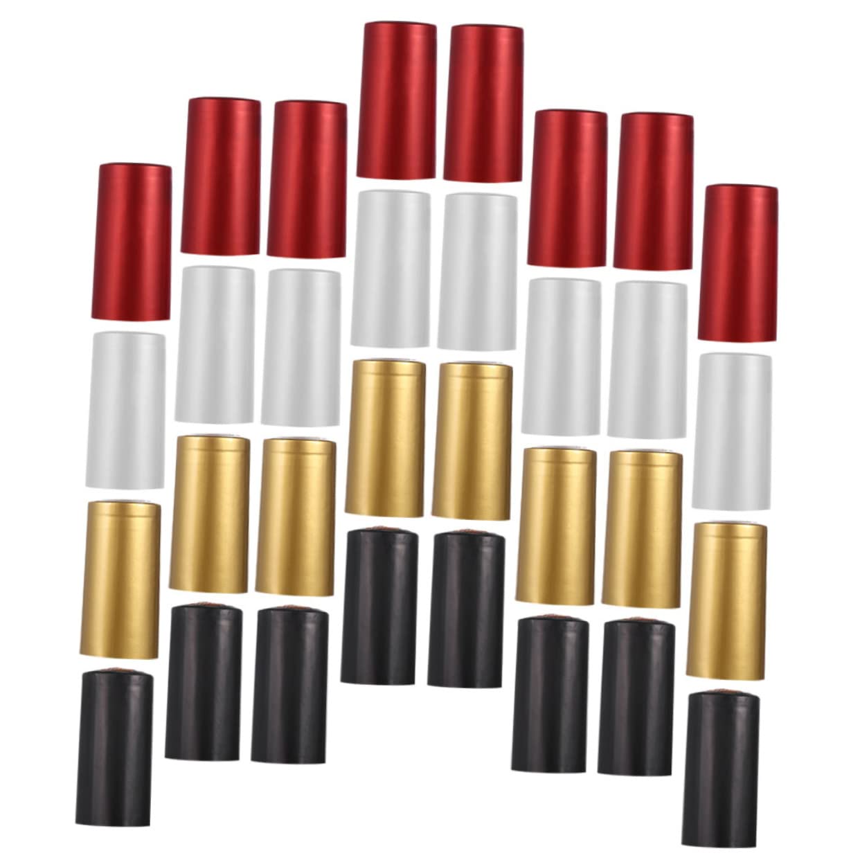 FUNOMOCYA Red Wine Bottle Heat Shrink Seal Cap Fit Plastic 200 Pack Wine Accessories