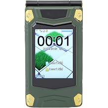 Flip Cell Phone for Seniors,Simple Mobile Phones,Long Standby Dual SIM,Speed Dial, Voice Broadcast,4800mAh Battery,Large Keypad,2G Flip Phone Green