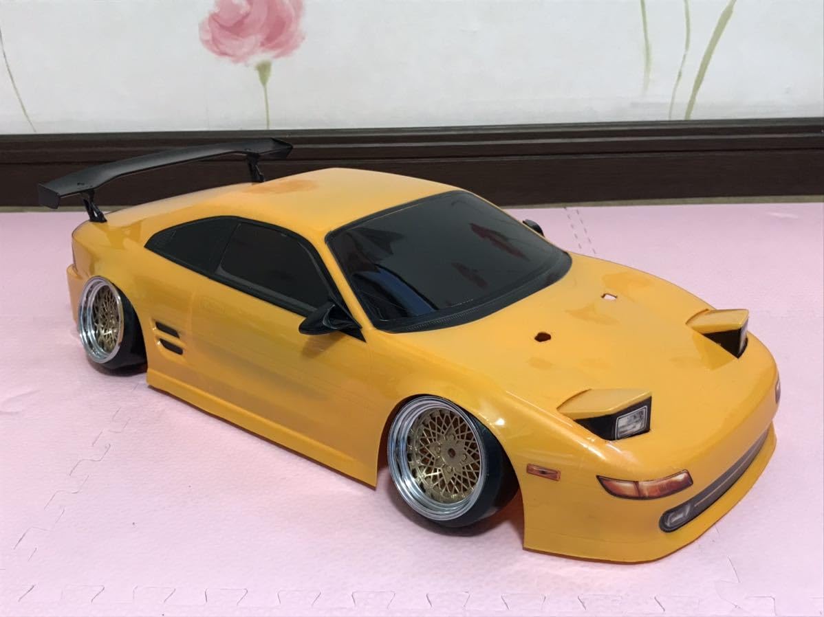 Amazon.co.jp: 1/10 ミニカー MR2 SW20 イエロー GTウィング付き