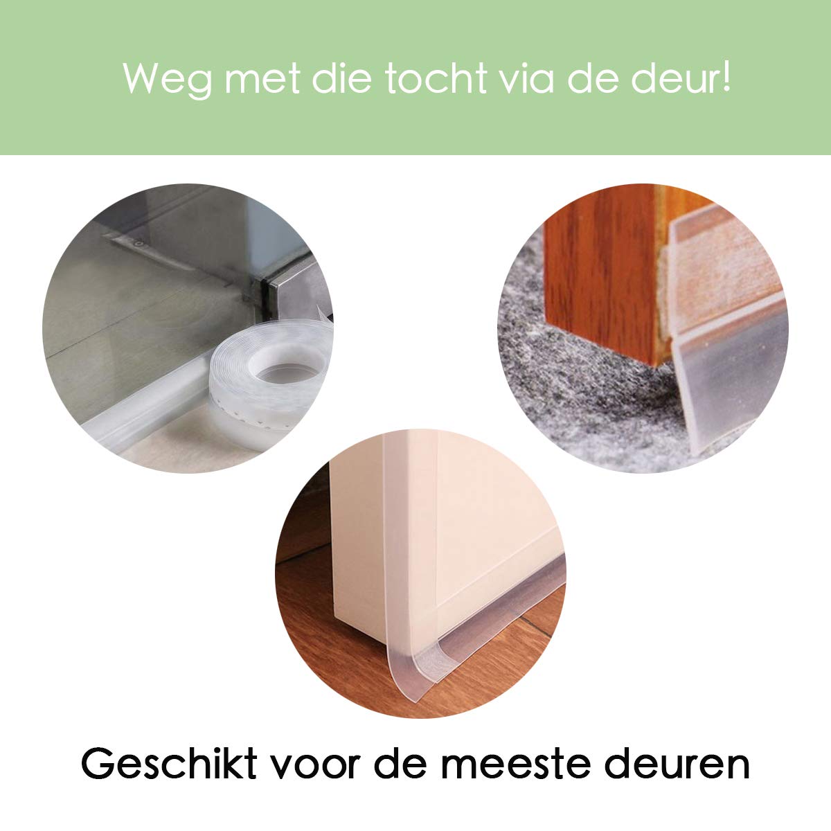 Maclean Tochtstrip - Inbouw - Aluminium Zwart Rubber - Deuren en Ramen - Kieren tot 18mm - 2,3m Maclean Tochtstrip - Inbouw - Aluminium Zwart Rubber - Deuren en Ramen - Kieren tot 18mm - 2,3m