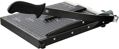 Miniatura 2 de Cortador de papel A4 con base de metal resistente, recortadora de papel a cuadrícula, máquina de manualidades de guillotina fotográfica, longitud de