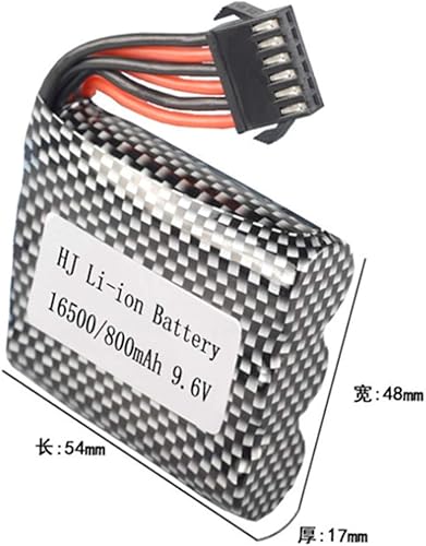 Miniatura 2 de HJ 2 unids 9.6V 20C 16500 X 3 800mAh recargable SM6P enchufe batería de litio para coche RC de alta velocidad S911 S912 9115 9116 9120 juguete de