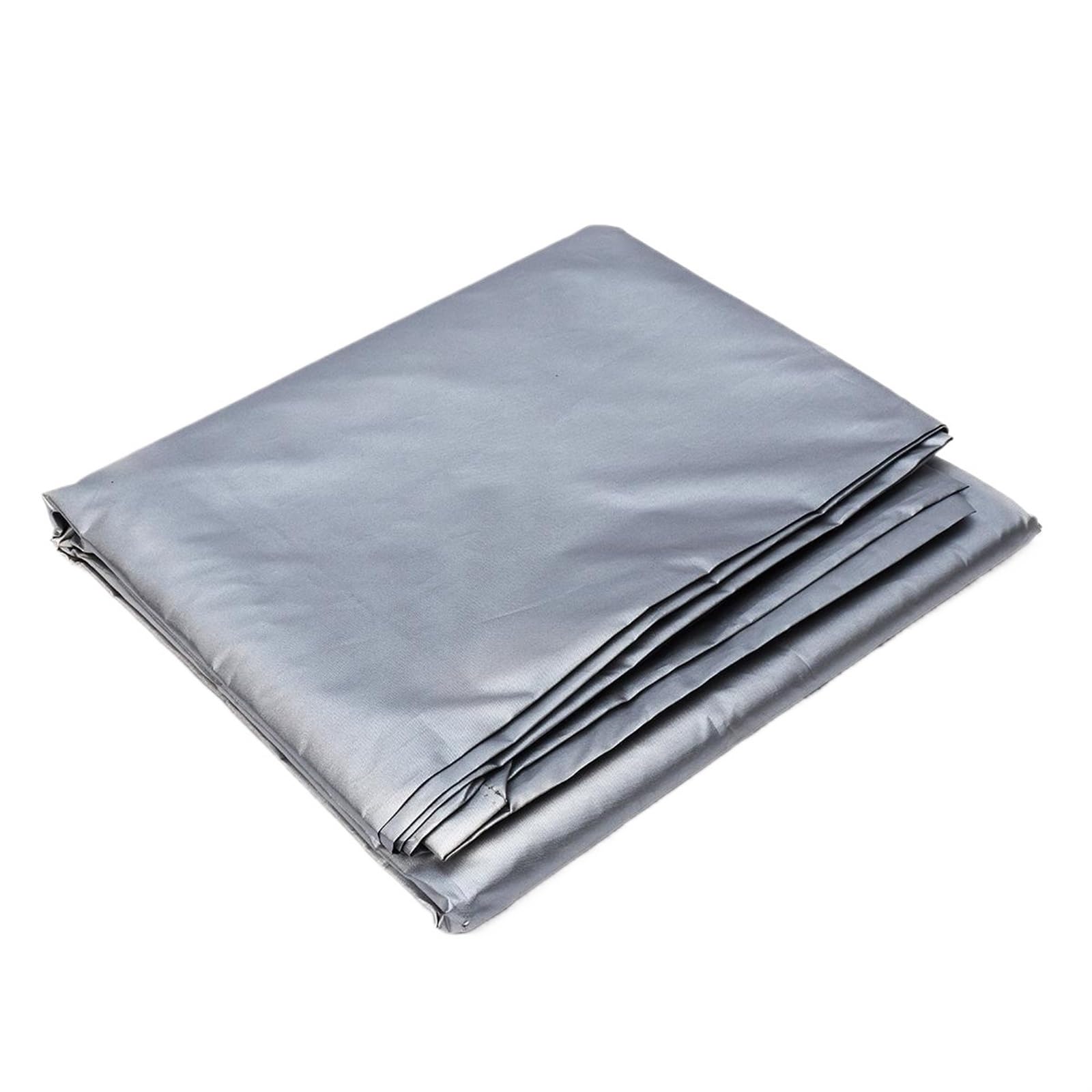 Zymjzbetic Pool Table Cover 7 8 9 Foot Outdoor Full Pool Solid With Drawstring Billiard Table Dust Cover Protector for Protectction(Silver,A-225x116x82cm)