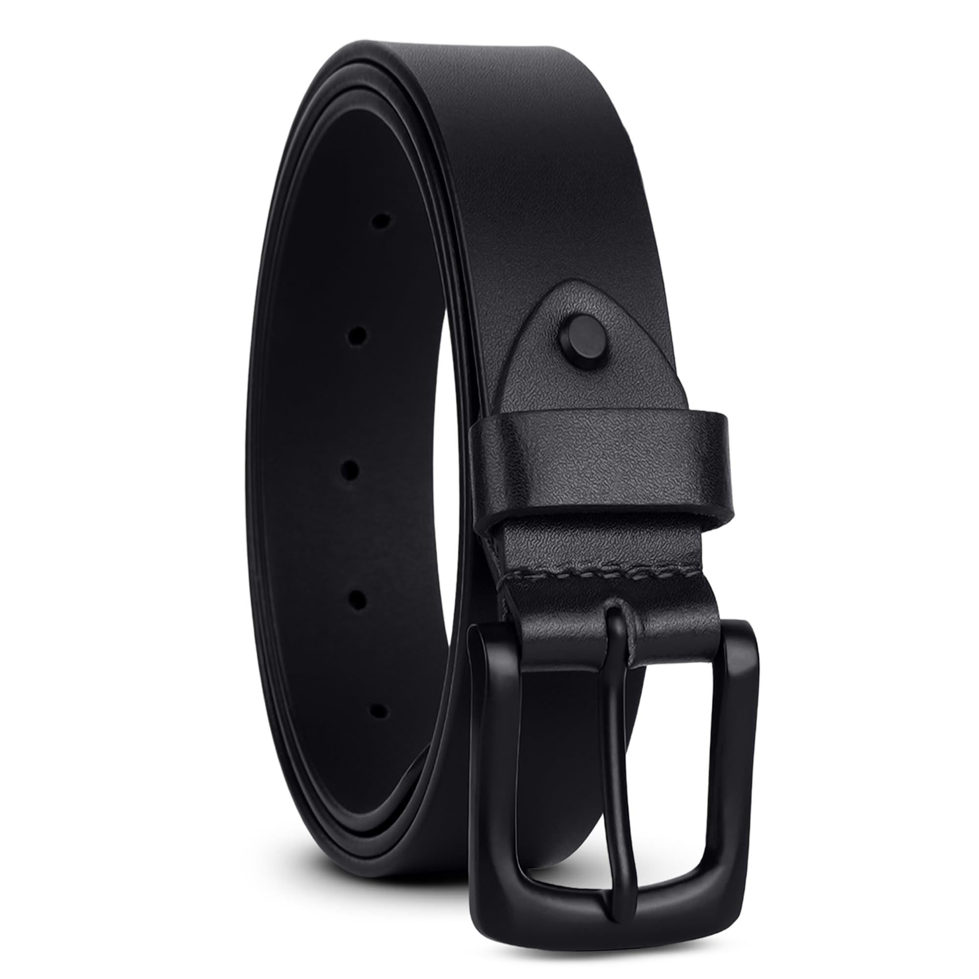 Genuine Leather Belt for Men - Adjustable Waistband up to 46 Inches Belt for Jeans & Dress Pants - 1.5" Width - Zinc Casted Buckle - Formal & Casual Wear - Branded Mens Belt-image-37