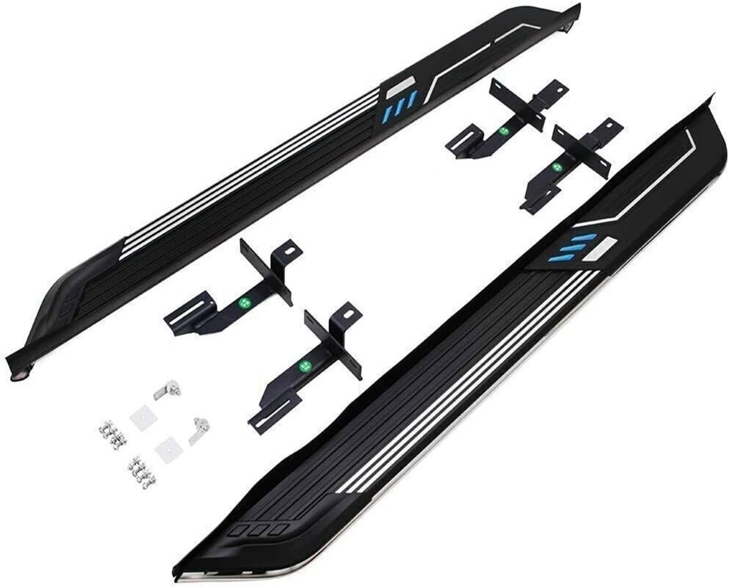2Pcs Fixed Running Board Side Step Pedals Nerf Bar Compatible with Toyota All BZ4X 2023 2024