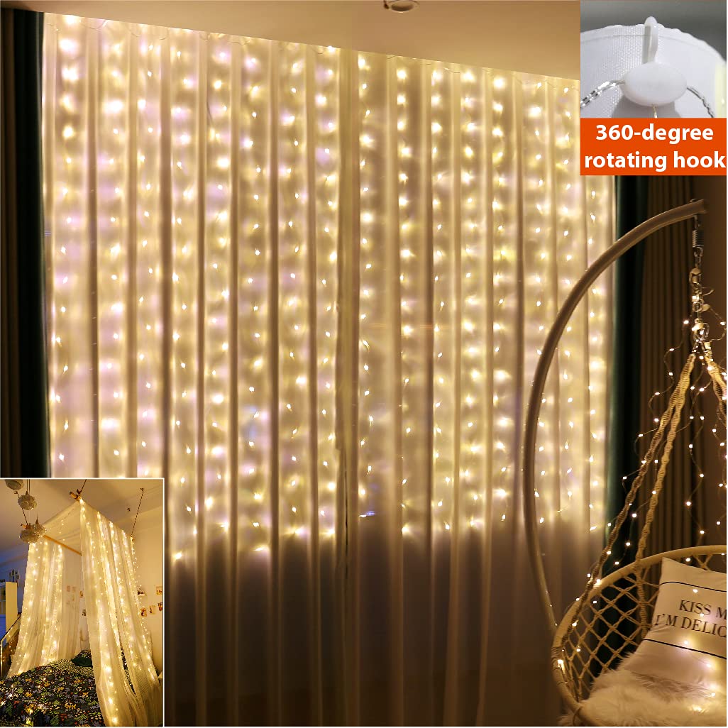 Amazon.com: ZSJWL 6.5×9.8ft Curtain String Lights, USB Plug