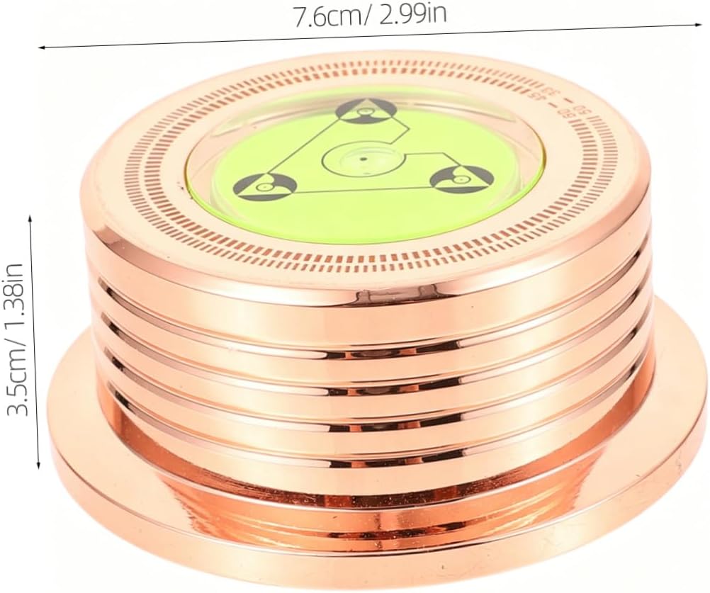 Balanced Metal Disc Stabilizer for Turntable, Aluminium Alloy Golden
