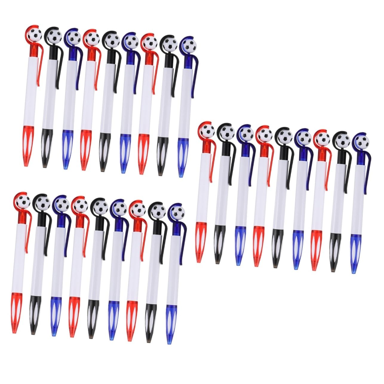3 Set Pallone Calcio Gadget Per Cancelleria Scolastica Scrittura E Per Studenti 9 Pezzi*3
