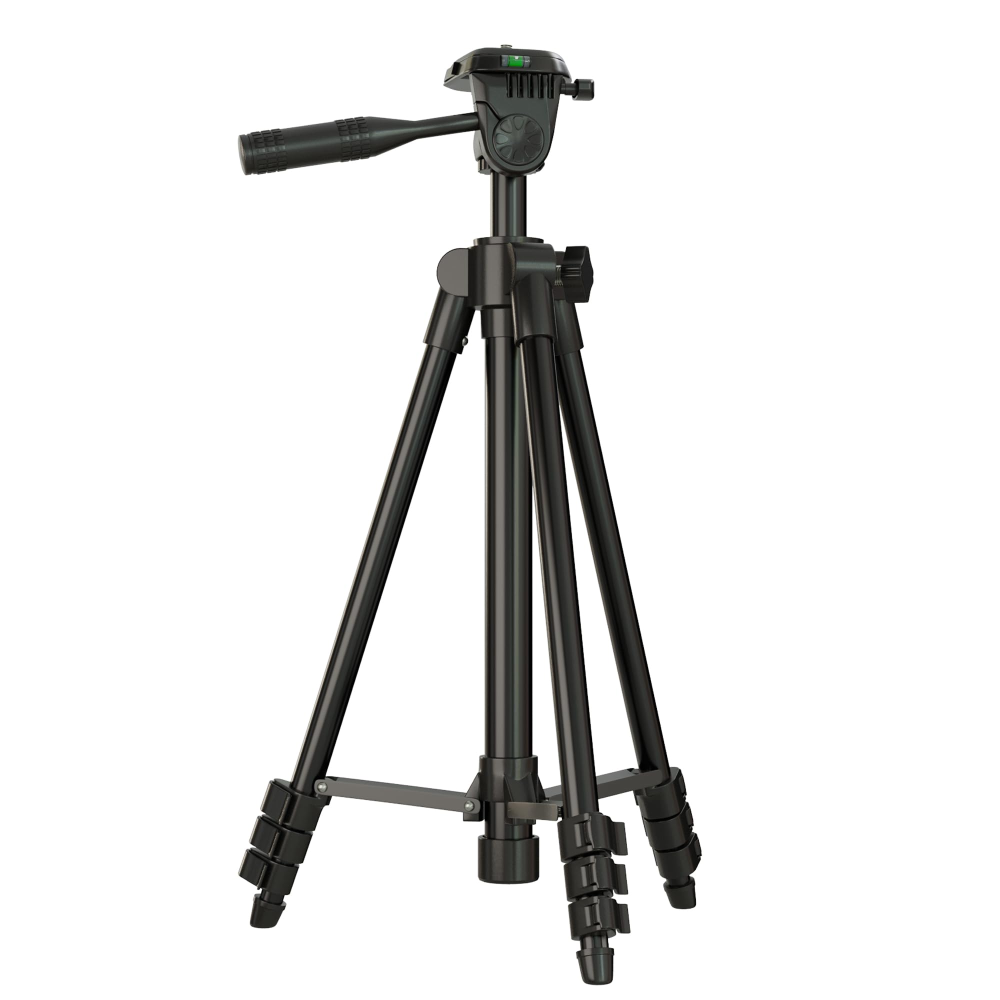 Laser Level Tripod Phone Tripod Stand 51-Inch Lightweight Travel Stand with Phone Holder Mount Compatible with iPhone Line