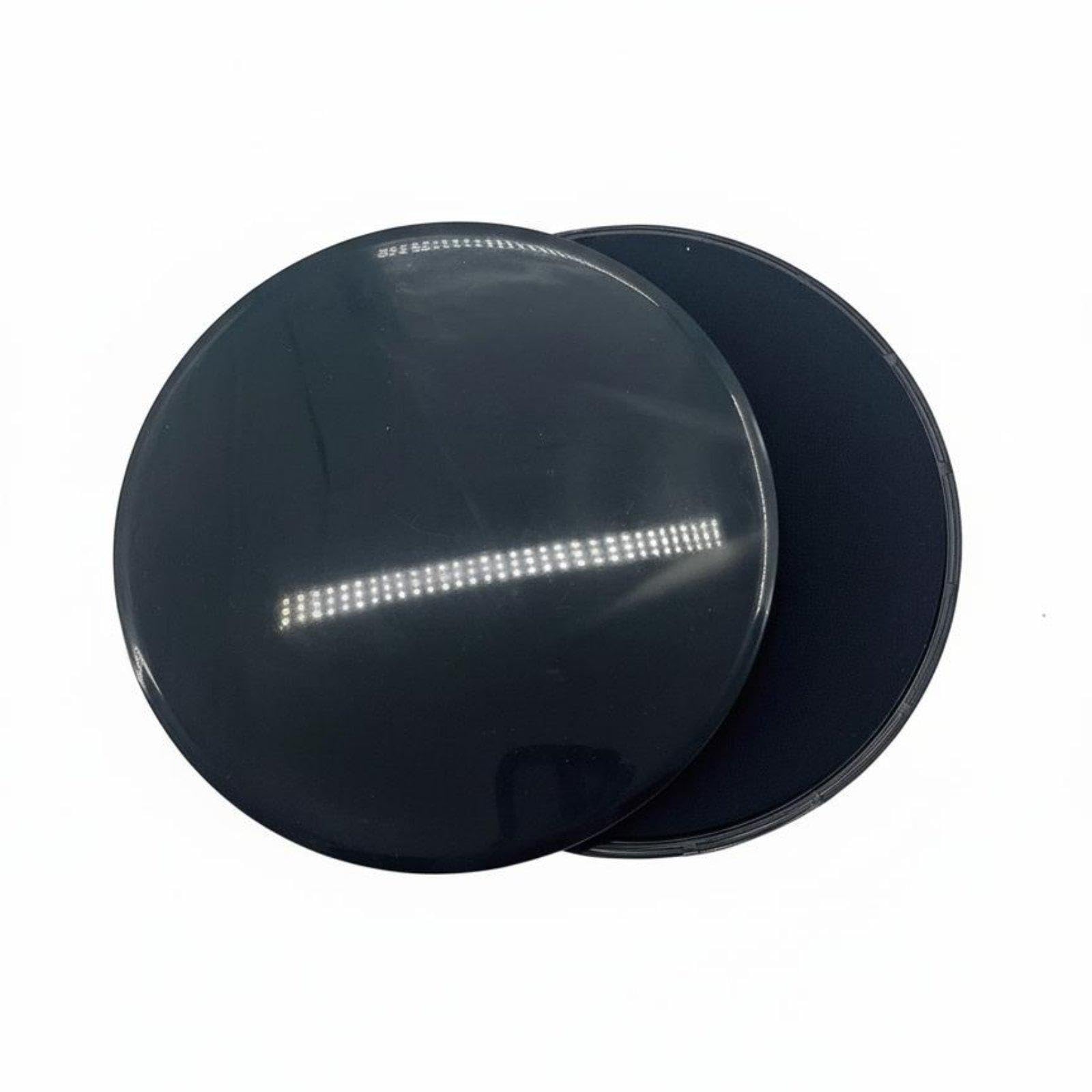 Enakshi® 2 Pieces Core Slider Discs Double-Sided-Sided Exercise Sliders Lightweight and Portable Fitness Sliding Discs for Home Gym, Travel Black-image-31