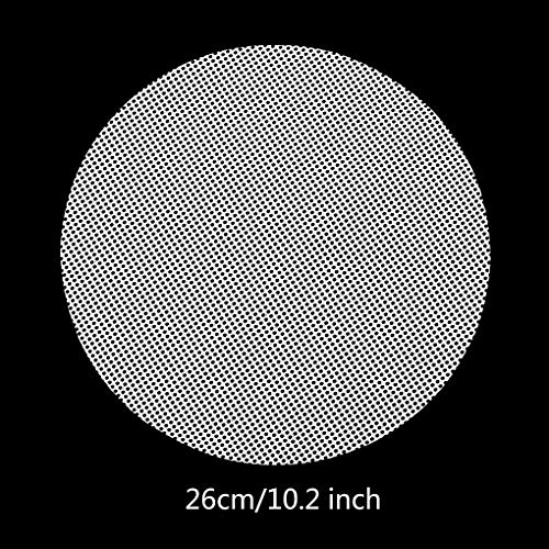 Rolin Roly 5 piezas Redondo Silicona Ecológica Vaporera Pad Antiadherente Dumpling Dim Sum Vaporera papeles Silicona vaporera Malla (26cm)