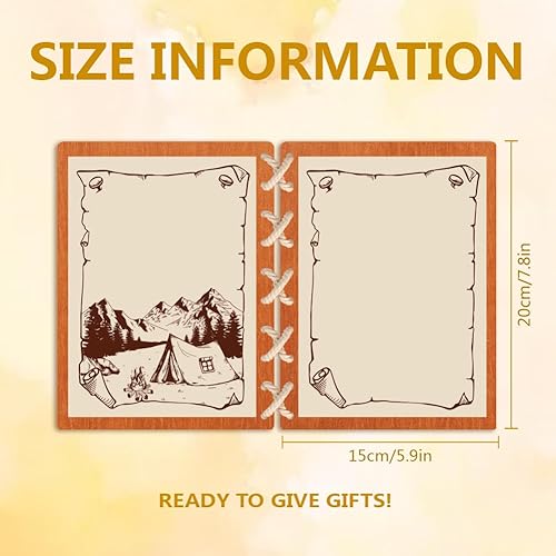 Miniatura 10 de WADORN Tarjeta de madera de tortuga marina, tarjetas conmemorativas de madera de 5.9 x 7.8 pulgadas, tarjeta de felicitación de animales, regalo