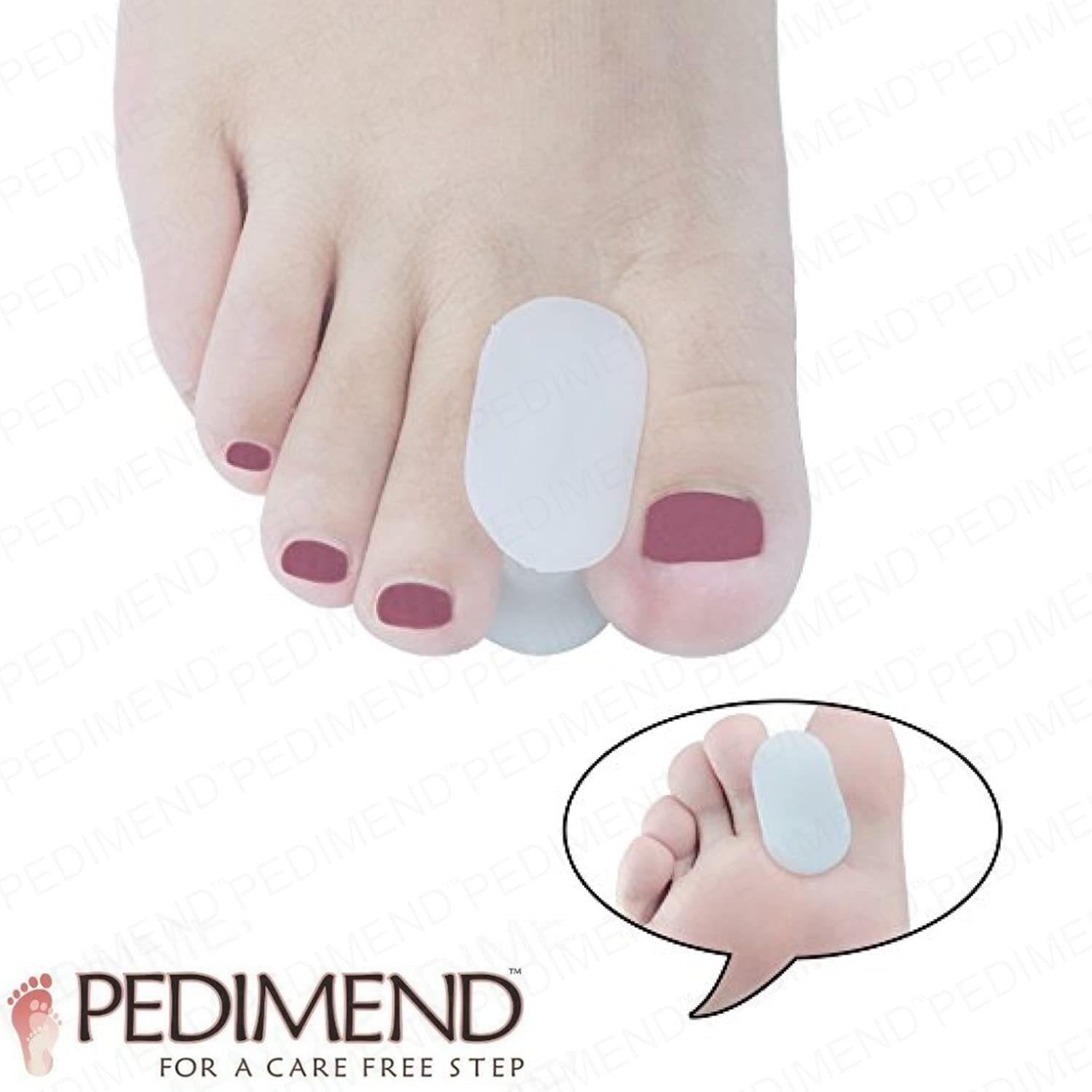 Pedimend originale gel Big Toe separatori crocette – (4PAIRS – 8PCS) | alleviare dolori dovuti a calli | alluce valgo sollievo dal dolore per uomini e donne | protegge riallineando & Moisturises |