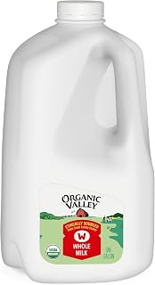 Organic Valley Organic Whole Milk Gallon - Pasture Raised, Ultra Pasteurized, USDA Organic, 128 oz Creamy Goodness