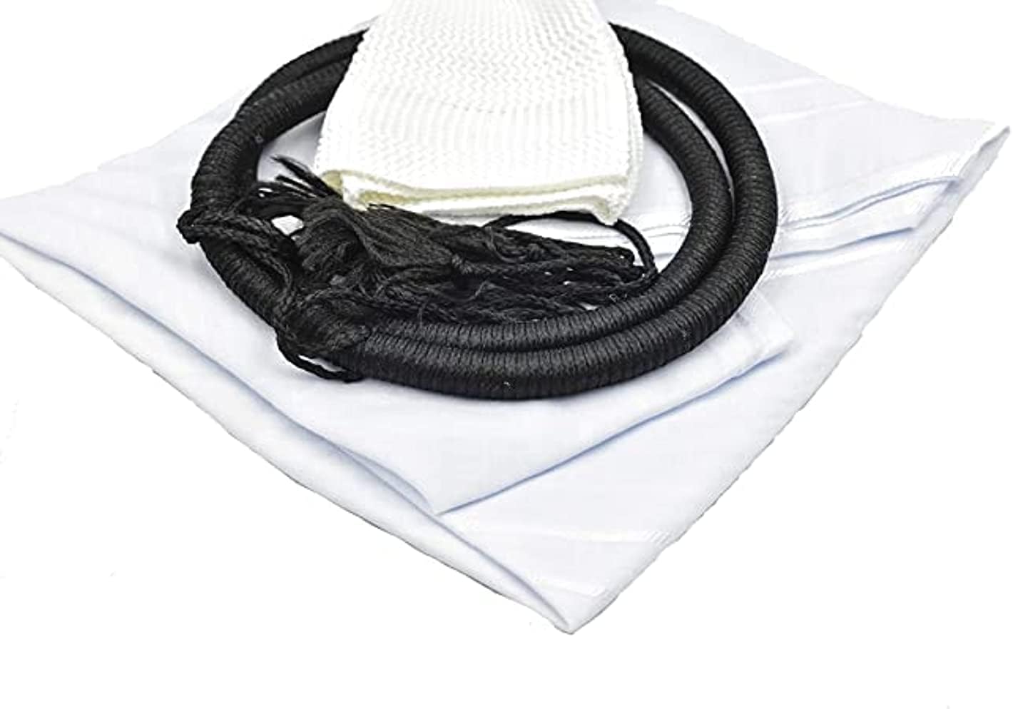 YATHREB Ghutra Complete Set for Men, Arab Fashion, Keffiyeh, Arabian Fashion, Arab Scarf Shaykh Boys Head Covering - Plus with Head Ring Agal Iqal Emirati Quality Premium One Size