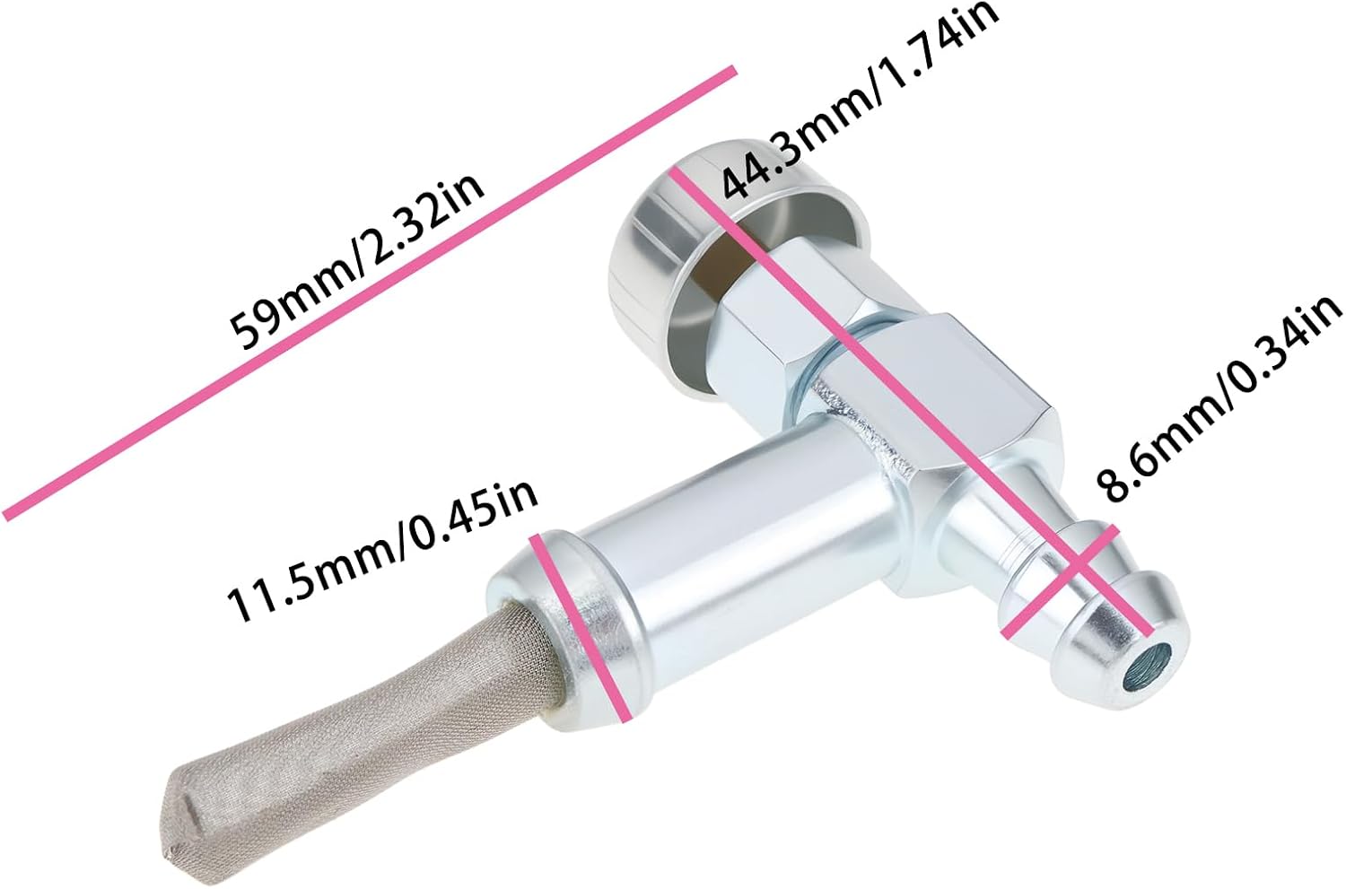 Fuel Gas Tank Fuel Shut Off Valve 20-8675 Compatible with MTD 751-0171 951-0171 Compatible with Rotary