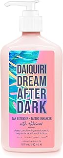 Brown Sugar Daiquiri Dream After Dark Tan Extender + Tattoo Enhancer Moisturizing Body Lotion w/Hibiscus - Helps Enhance Your Tan & Tattoos