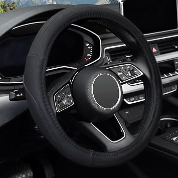 MICHELIN ML1003N Premium Suni Deri Direksiyon Kılıfı, SİYAH