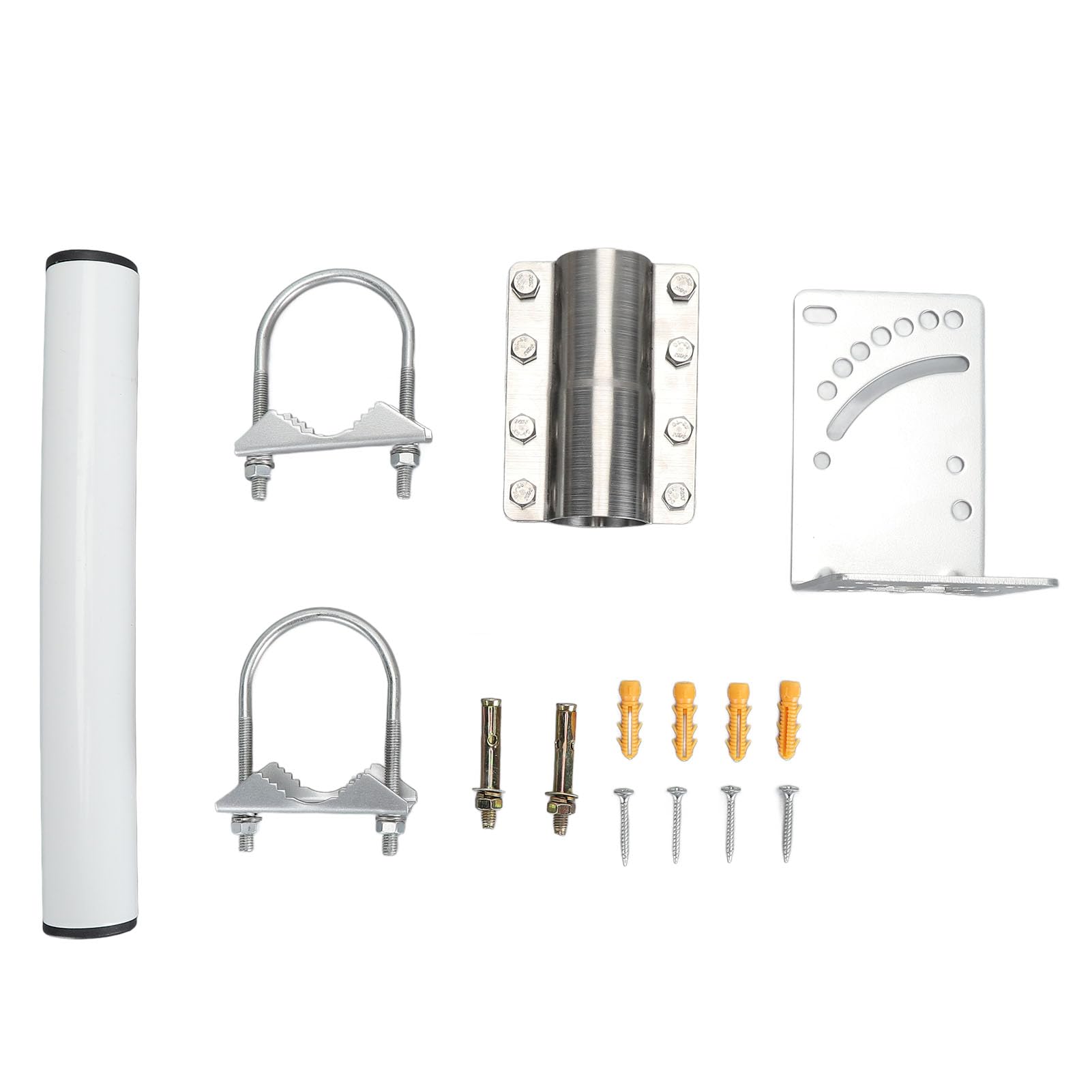 Alomejor Satellite Internet Mount Kit, Adjustable Weatherproof Design | Robusta struttura in acciaio inossidabile, sostiene fino a 110 libbre, adatto per uso esterno, adatto per parabola V2