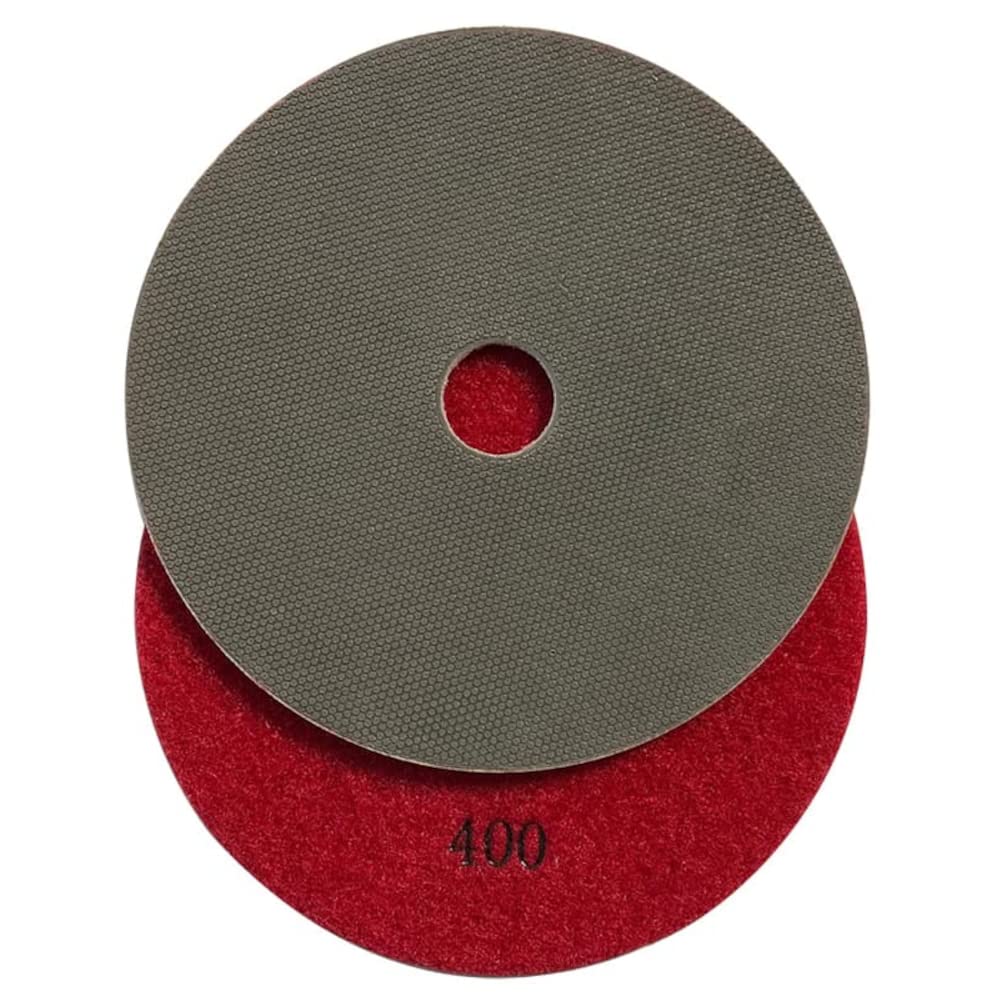 5" Electroplated Diamond Grinding/Polishing Pads for Concrete, Granite, Other Natural Stones and Pool Plaster, 400 Grit