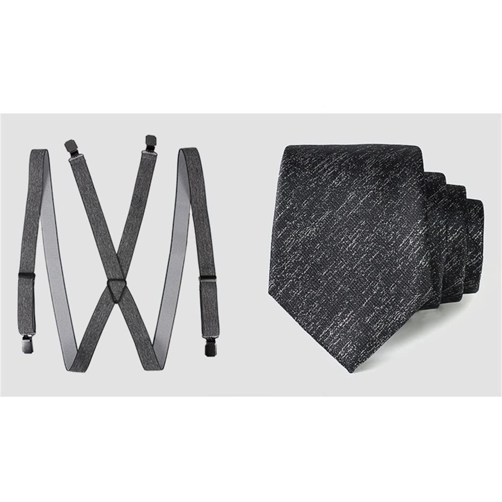 Herren-krawattenriemen, gürtel, brosche, krawattenklammer, formell, Business, 7-teiliges Set, automatische Schnalle, ledergürtel