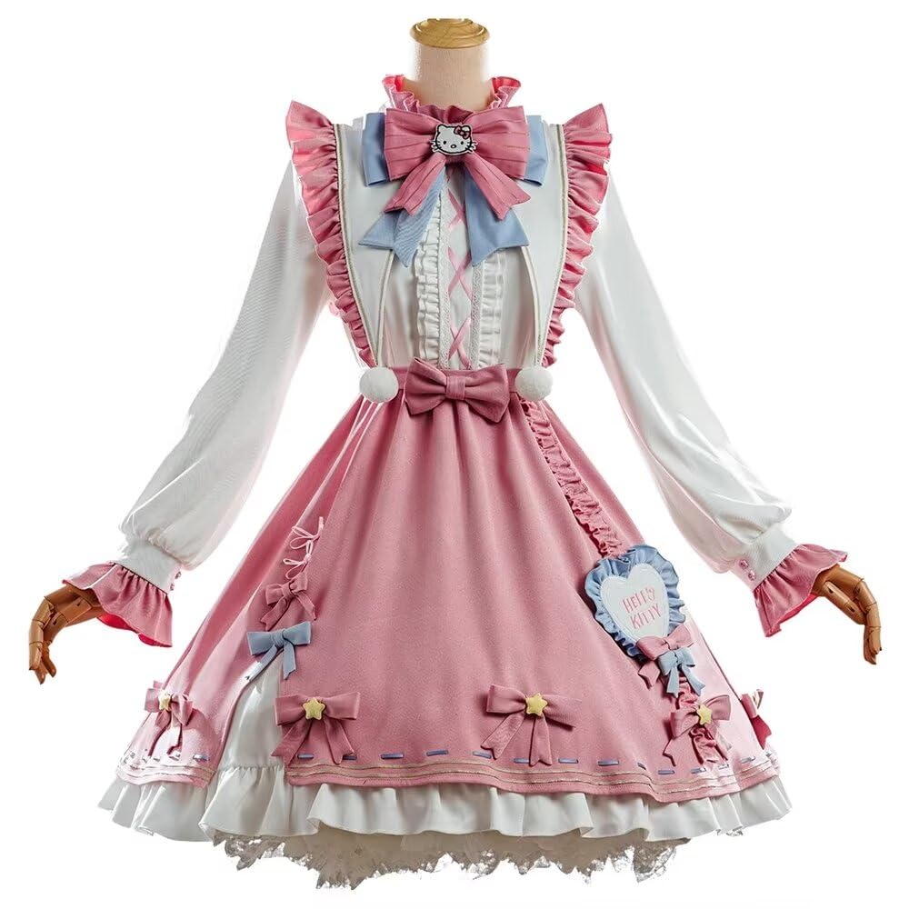 第五人格 サンリオ ファンタジーハローキティ 庭師 コスプレ フルセット 第五人格 サンリオコラボ衣装 庭師 ファンタジーハローキティ