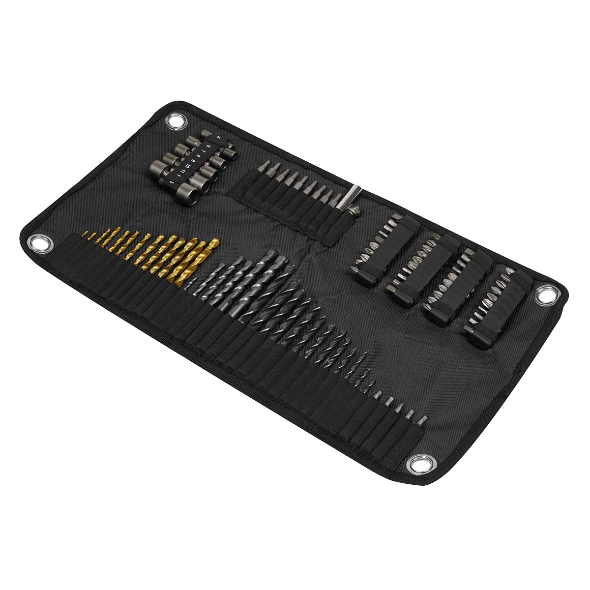 Sealey AK4798 lot d'accessoires pour perceuse coffret foret mèche vissage complet