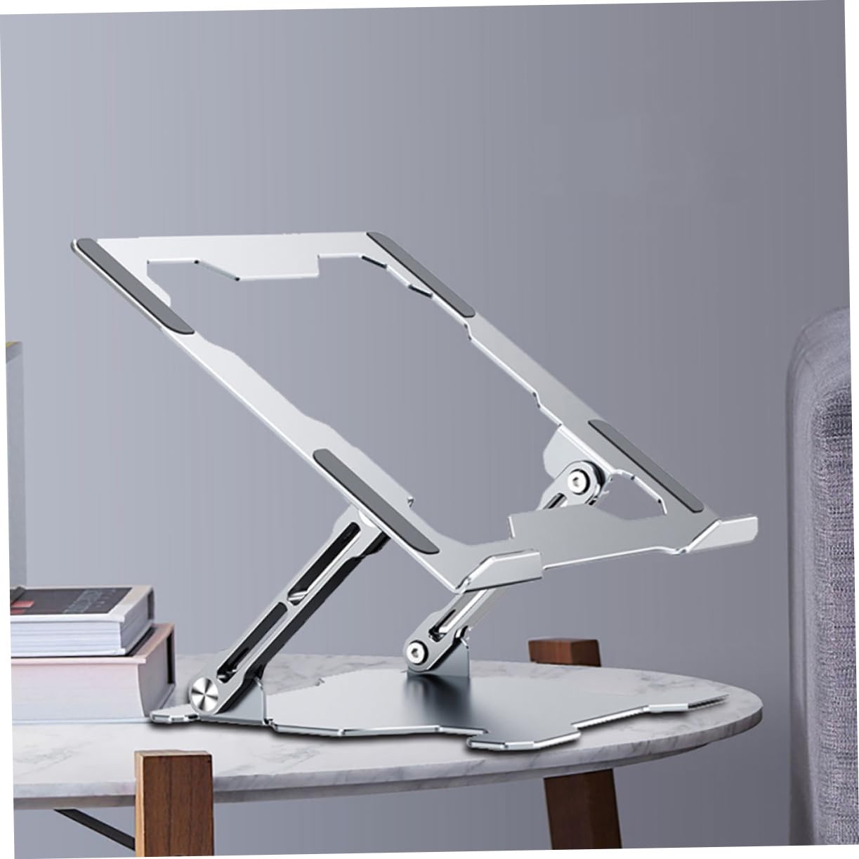 Ciieeo Soporte Plegable para Tableta Soporte De Aleación para Portátil Soporte Ajustable para Computadora Portátil Soporte para Laptop Aleación De Aluminio Rejilla De Refrigeración