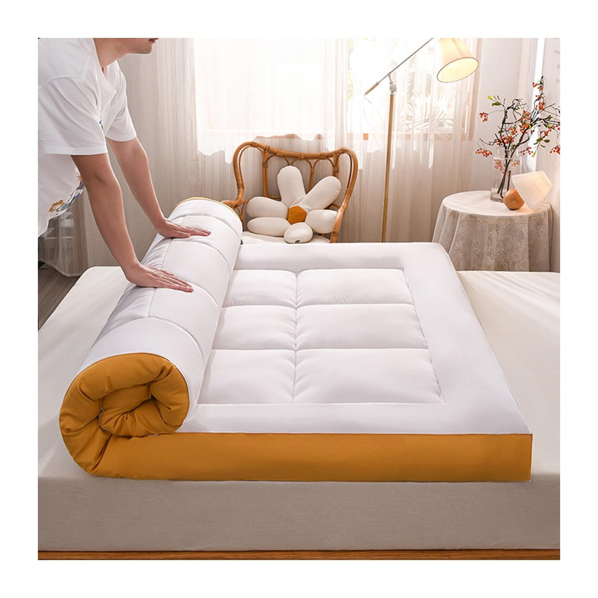 Surmatelas lit queen size en soja pour optimiser le confort du couchage