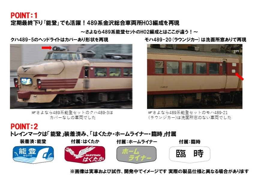 Amazon.co.jp: TOMYTEC 97222 TOMIX N Gauge JR 489 Series Noto