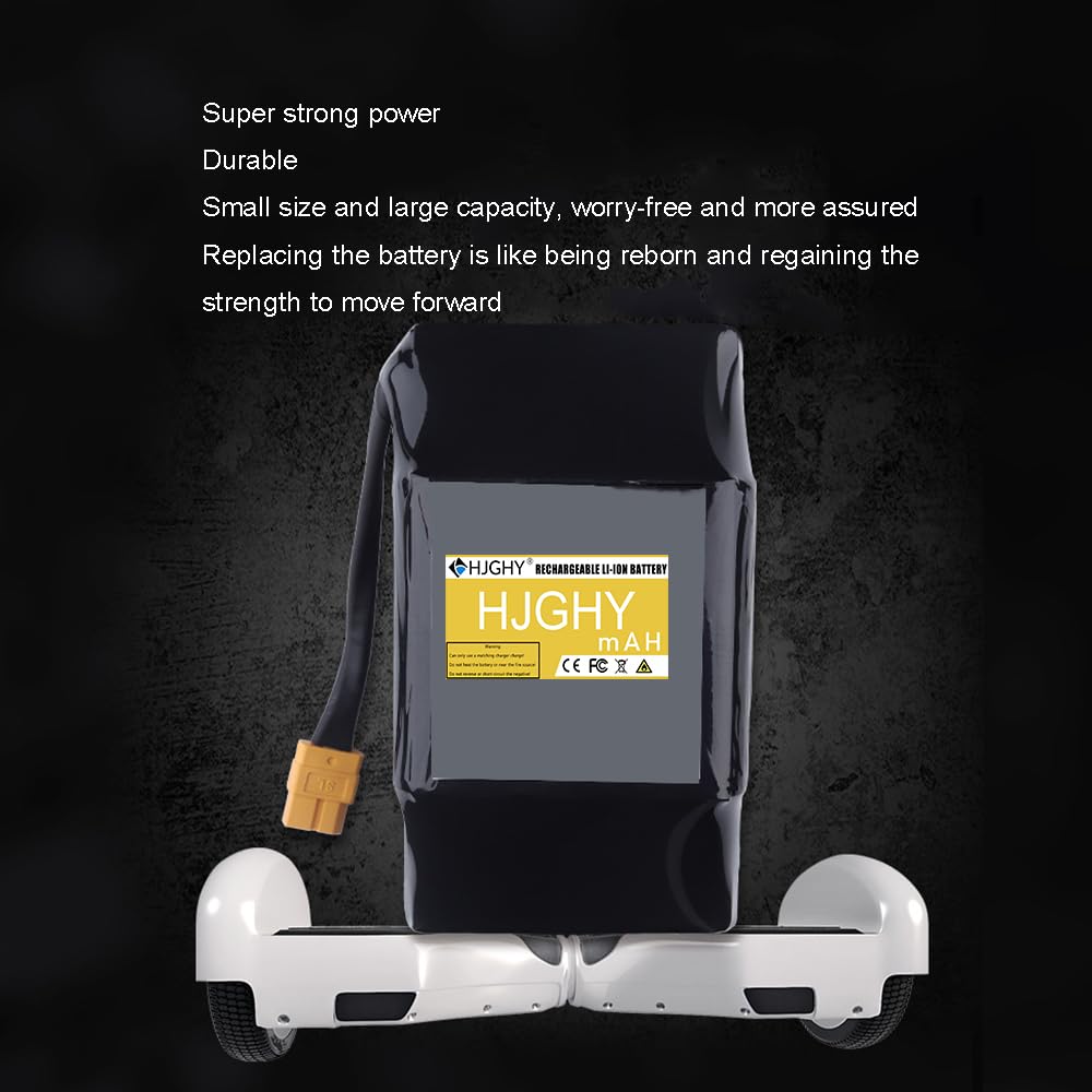 Batterie 36V 4,4Ah pour Hoverboard, Scooter électrique Auto-équilibré, Pack de Batteries Lithium 36 Volts pour Moteur de Scooter à Deux Roues avec X60