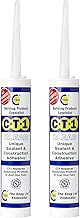 CT1 - Building Sealant & Adhesive Snag Tube for Virtually Any Material (Clear Twin Pack)
