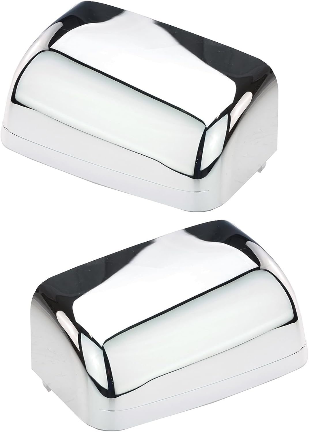 Trail Ridge Mirror Cap Set For Trail Ridge Power-Folding Tow Mirrors Only Chrome Compatible with 02-05 Ford Excursion 04-14 F-150 08-16 F-250 Super Duty F-350 F-450 08-15 F-550