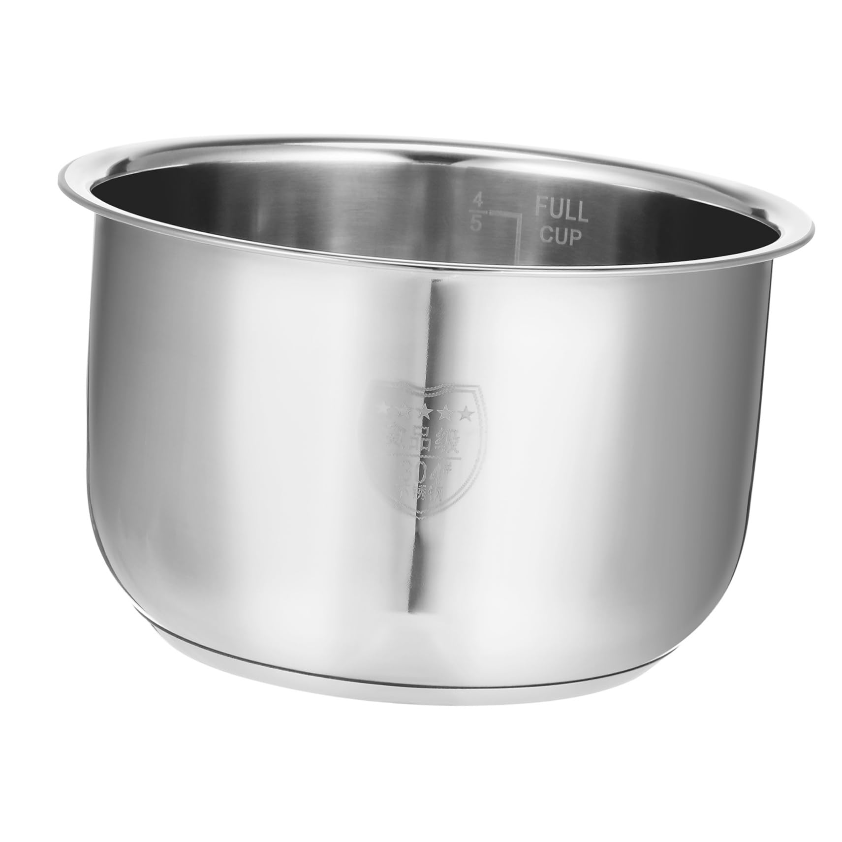 PACKOVE Pot Intérieur Fond Renforcé en Acier Inoxydable 2l Doublure de Remplacement Épaisse pour Cuiseur à Riz pour Préparation de Soupe et Gâteau