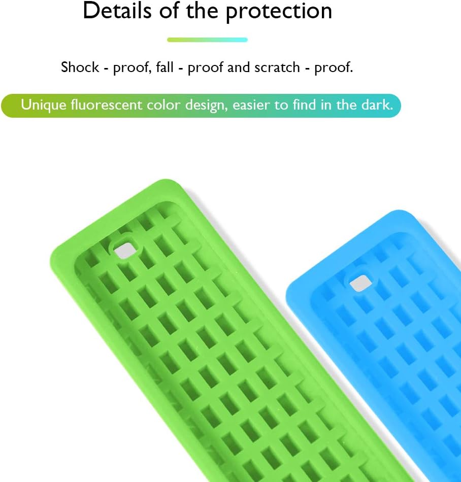 Special TV Remote Case Glow, 2 Pack Remote Case Cover for Apple TV 4K Remote Silicone Protective Cover Apple Siri Remote Case Anti-Slip Shockproof for New Apple TV 4K 4th 5th Siri Remote Controller