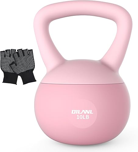 Pesa rusa suave, entrenamiento de fuerza seguro, base resistente al impacto acolchada y agarre antideslizante, juego de pesas rusas para Rosa